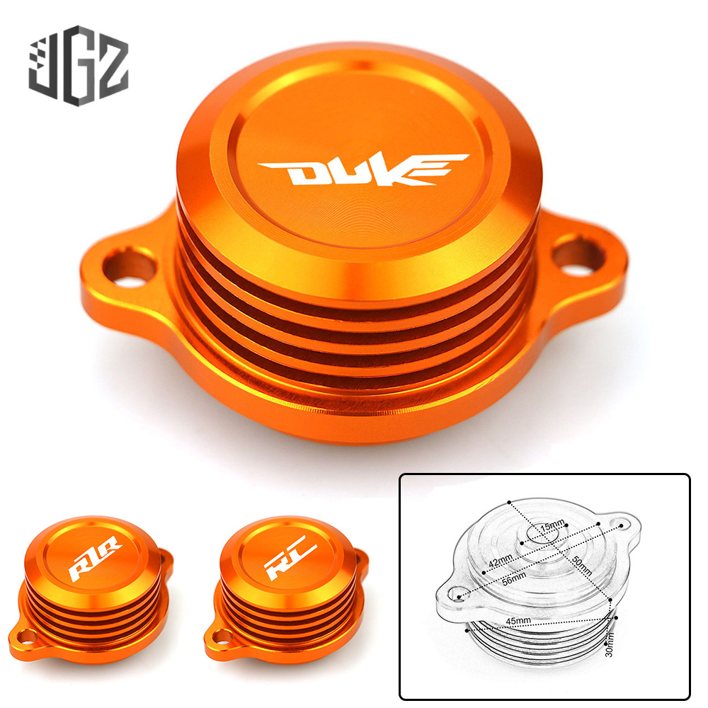 RZR Motorcycle CNC Aluminum Engine Stator Oil Fuel Filler Cover Screw Cap Modified For KTM DUKE RC 125 250 390 2017-2019