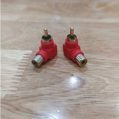 Jack Nối RCA 90 Độ - AUDI233 Đỏ