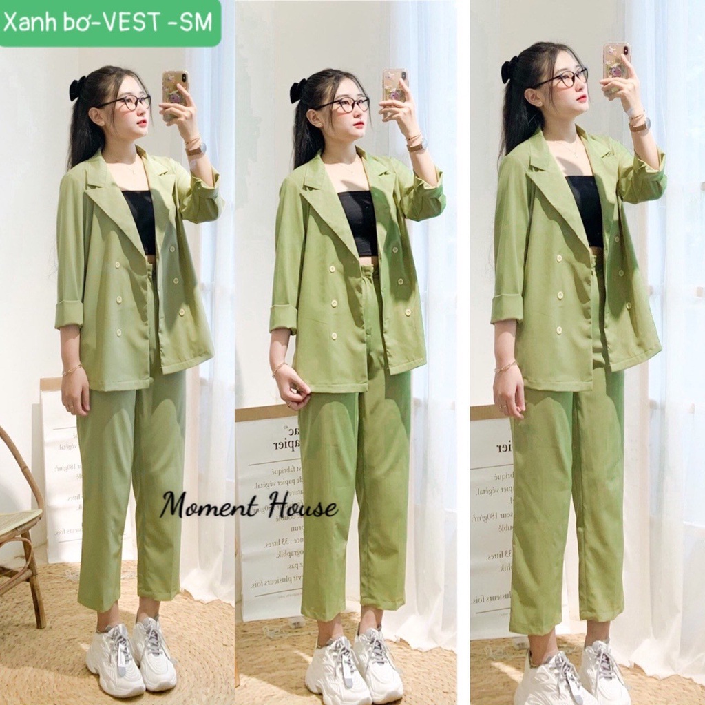 SET VEST QUẦN 9 tấc màu mới [Moment House]