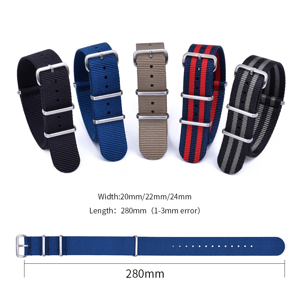 SEIKO Dây Đeo Nylon G10 20mm 22mm Thay Thế Cho Đồng Hồ  NATO Straps