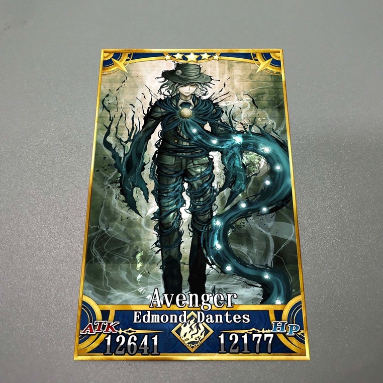 Thẻ bài custom card bánh xốp anime Fate/Grand Order FGO để sưu tầm tự chọn Edmond Dantes