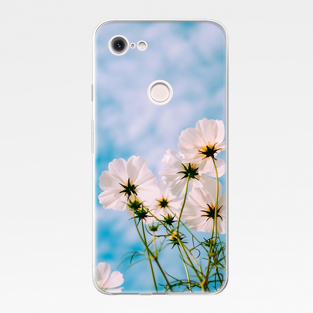Ôp Điện Thoại tpu Dẻo Trong Suốt Họa Tiết Hoa Hướng Dương Xinh Xắn Cho google pixel 3a 3axl 4 4a xl google4 Ốp