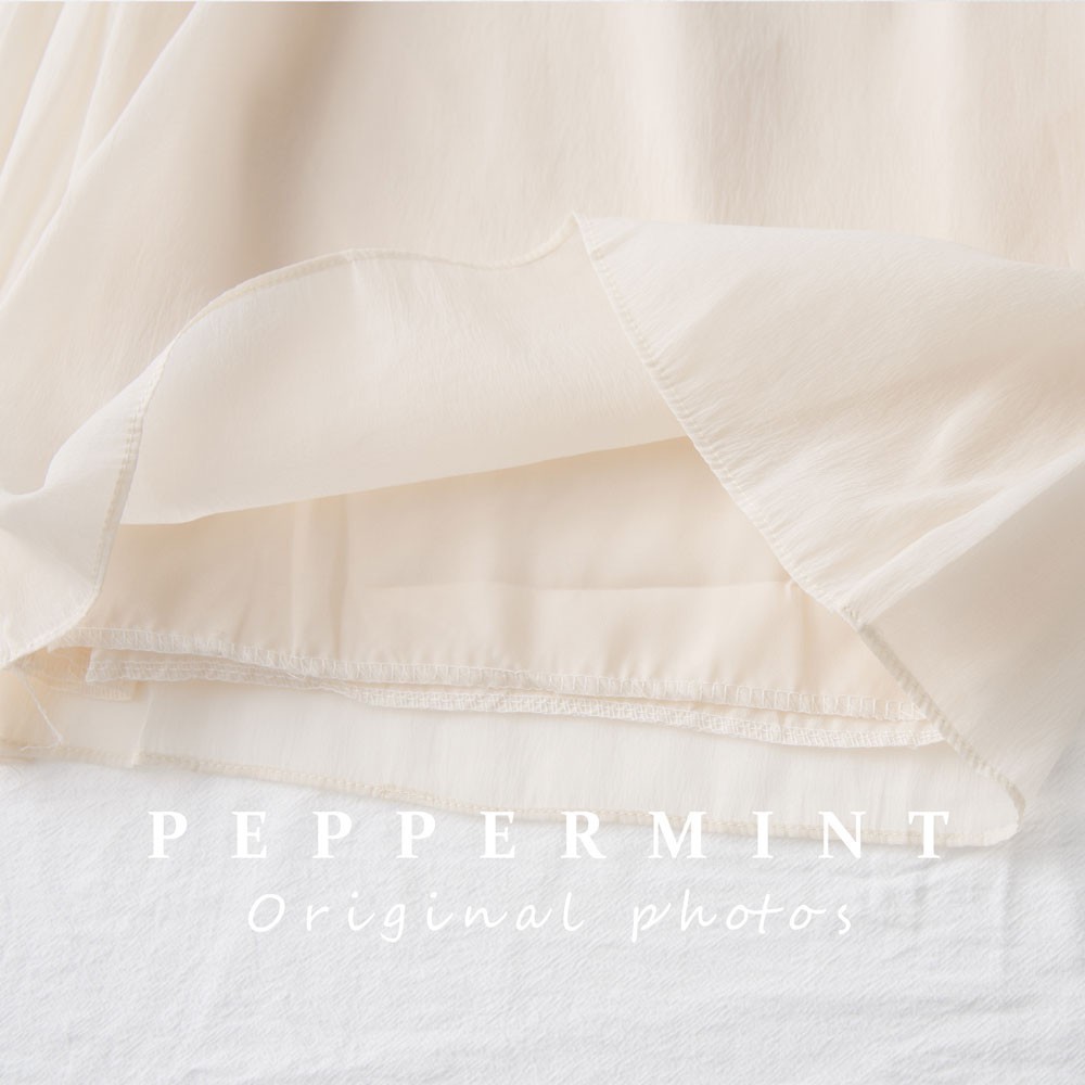 Áo tay phồng cổ tròn/ Đầm lửng không tay chiết eo mẫu 39459