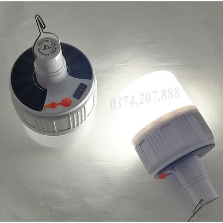 Đèn LED tích điện-Đèn năng lượng mặt trời công suất 100W -5 chế độ sáng-có điều khiển từ xa [Den Led]