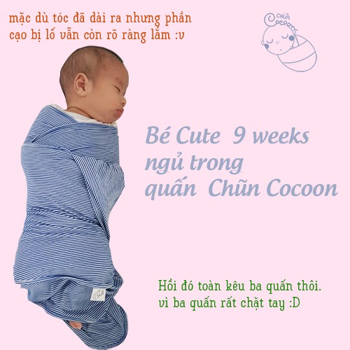 [XẢ KHO] QUẤN CHŨN COCOON GIẢM GIẬT MÌNH Ở TRẺ SƠ SINH, VẢI QUẤN GIÚP BÉ NGỦ NGON GIẤC