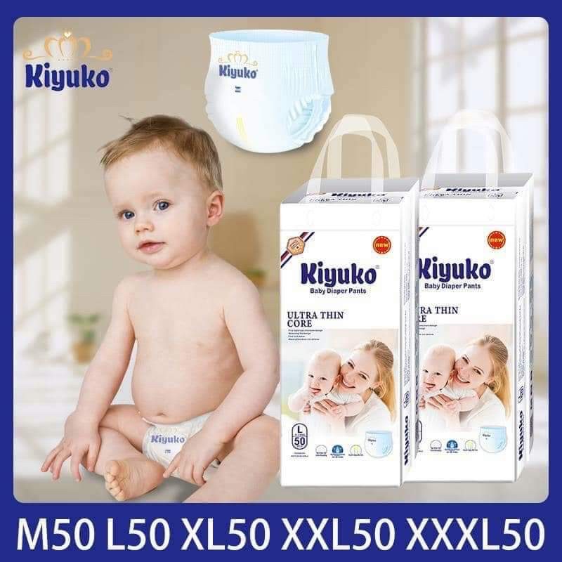 Bỉm quần Kiyuko M50,L50,XL50,XXL50,XXXL 50 Công Nghệ Nhật