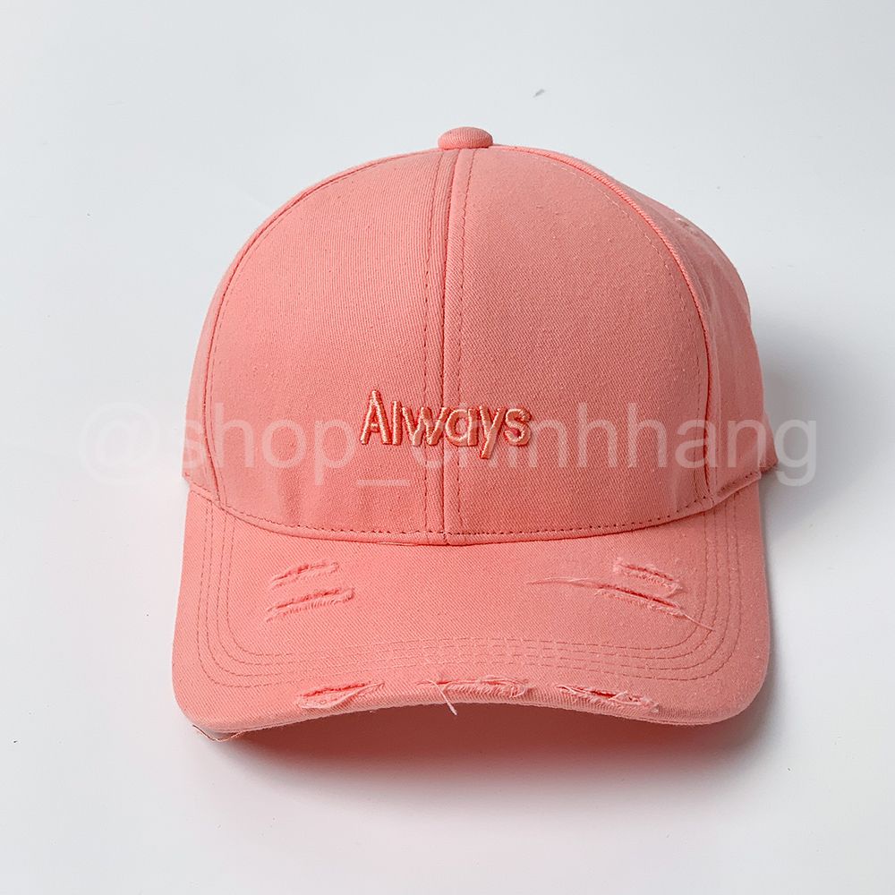 Mũ lưỡi trai thời trang nam nữ phong cách nón kết thêu chữ Always AH1571