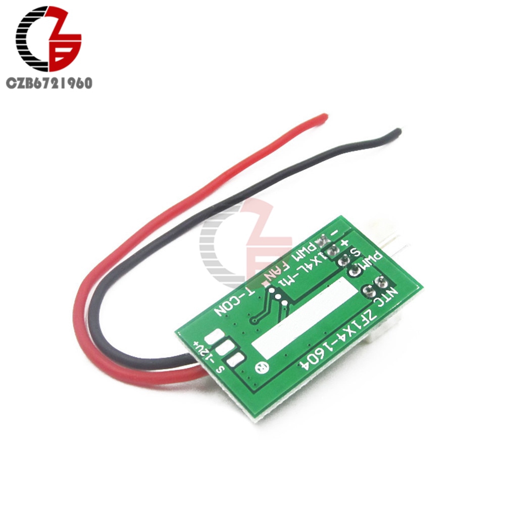 PWM DC Motor Speed Controller 12V CPU Fan Temperature Speed Control Switch 4 Wire Thermostat Thermal Control Meter Detector | BigBuy360 - bigbuy360.vn