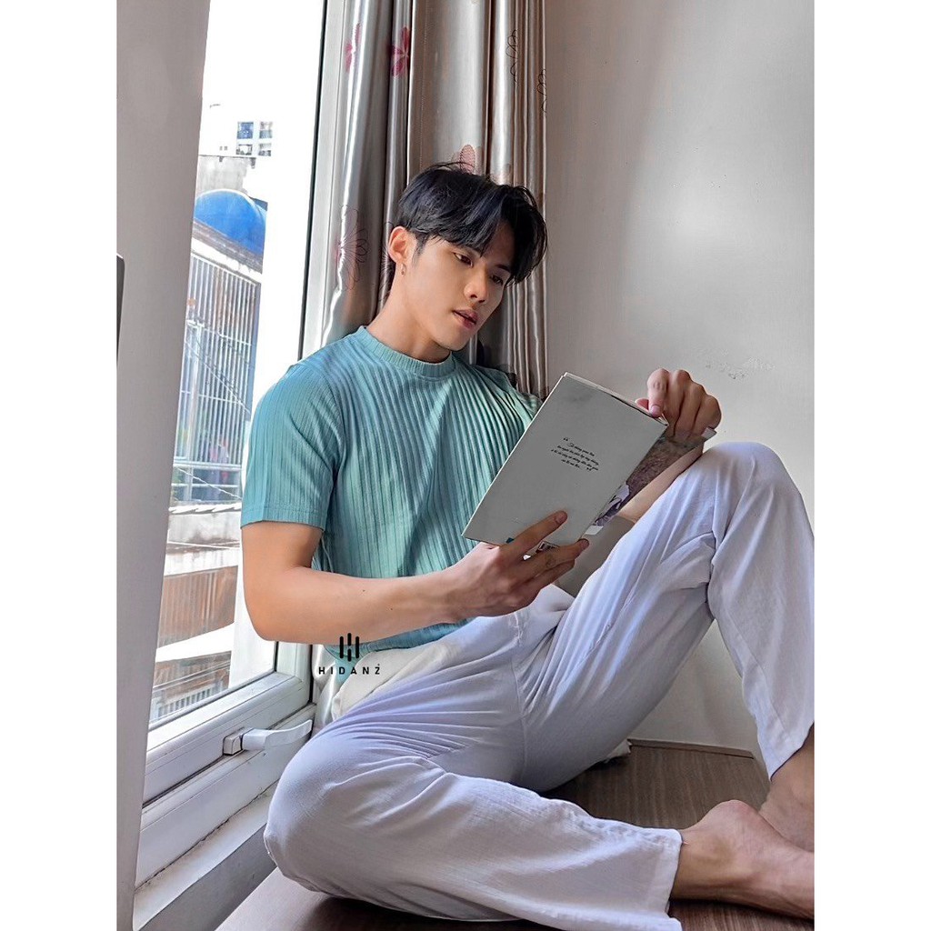 Áo thun nam basic HIDANZ mã ATG01 - chất Craysall sợi thun gân co giãn - mềm mại - thoải mái - thoáng mát | BigBuy360 - bigbuy360.vn