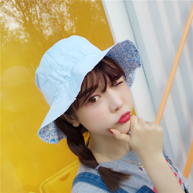 Nón Bucket Hai Mặt Smile Mặt Cười - Mũ Bucket 2 Mặt Dễ Thương