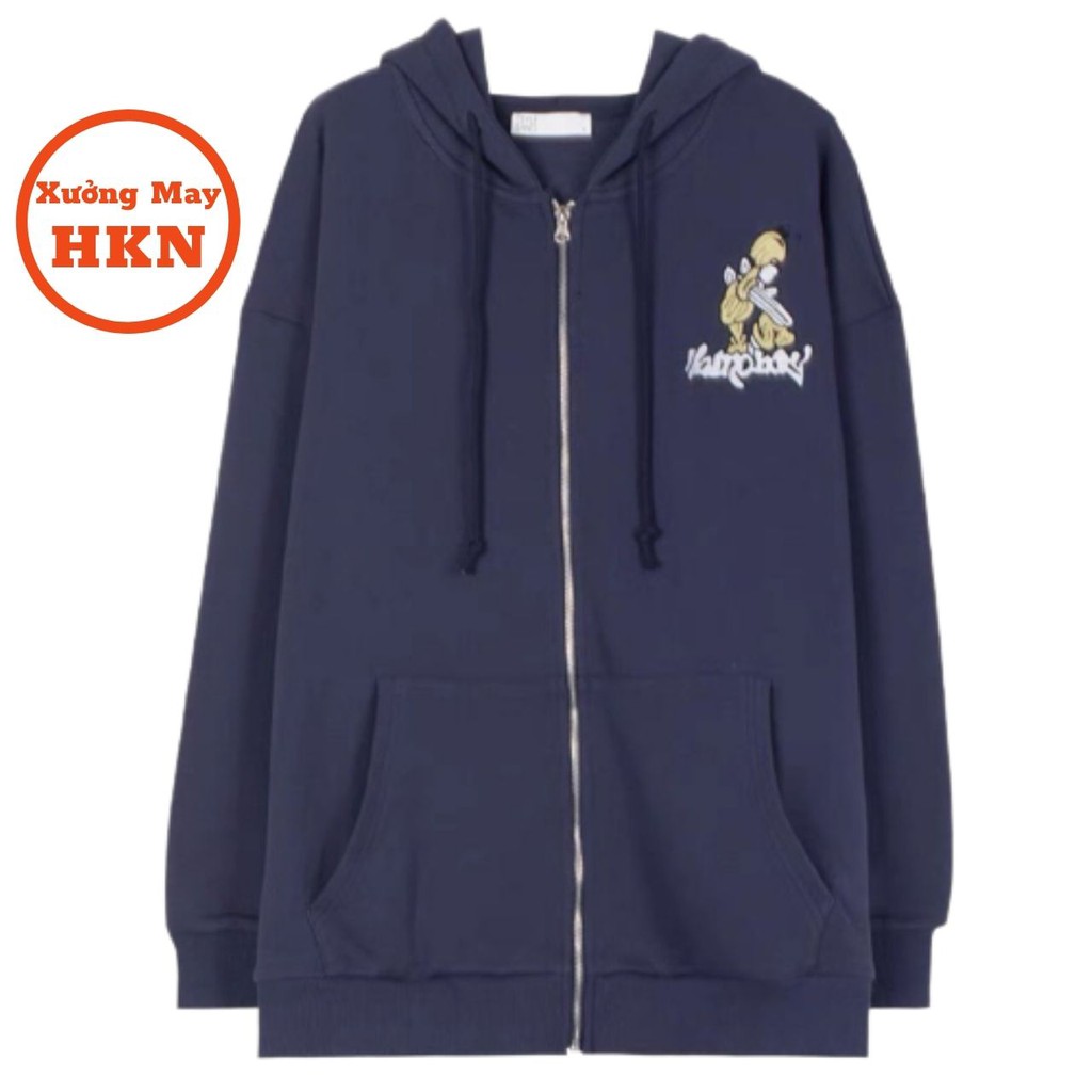 Áo Khoác Hoodie Nữ Có Mũ Chất Dày Bozip  Mã 804 Xưởng May HKN