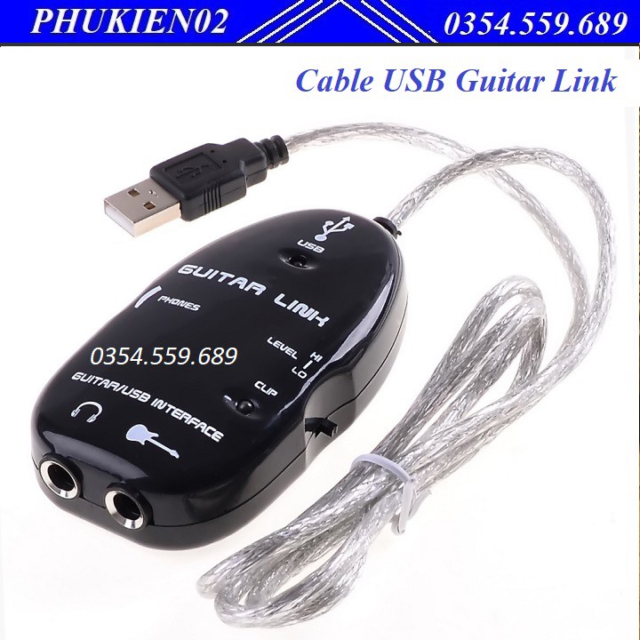 Cable USB Guitar Link kết nối đàn guitar với máy tính