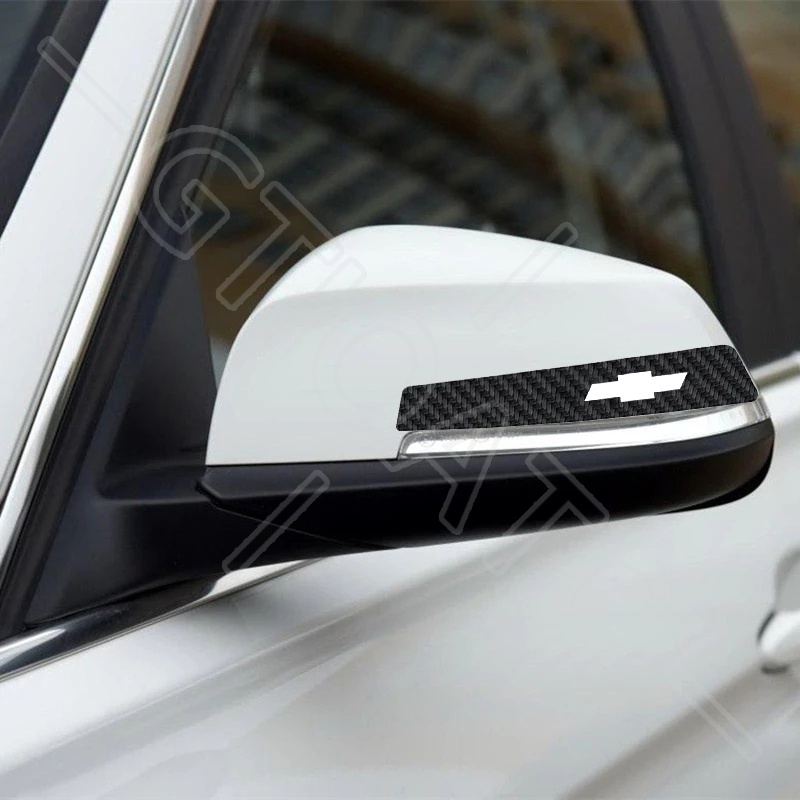 GTIOATO Bộ Bảo Vệ Tay Nắm Cửa ô Tô Sợi Carbon Bộ Bảo Vệ Bát Cửa Gương Hậu Xe HơI MiếNg DáN ChốNg XưỚC Phụ KiệN Ô Tô Cho Chevrolet Spark Cruze Orlando Captiva Trax Aveo Colorado Vivant Traiblazer Silverado