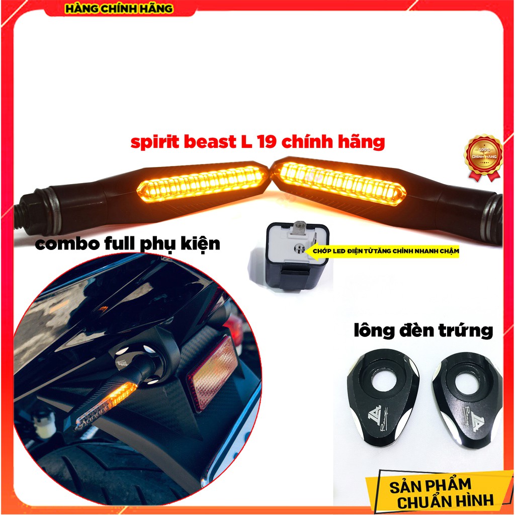 COMBO Xi nhan Spirit Beast L19 (chính hãng full box) giá 1 cặp kèm chớp led điện tử