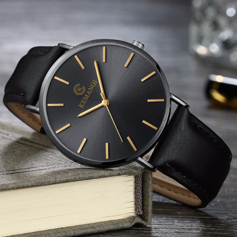 ĐỒNG HỒ NAM CHÍNH HÃNG KEMANQI DÂY DA SIÊU MỎNG CỰC SANG TRỌNG | BigBuy360 - bigbuy360.vn