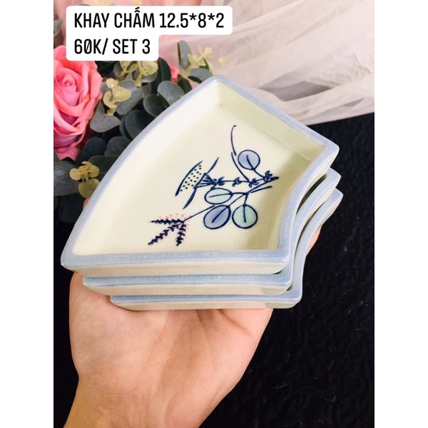 GỐM NHẬT- ĐĨA CHẤM NHỎ XINH