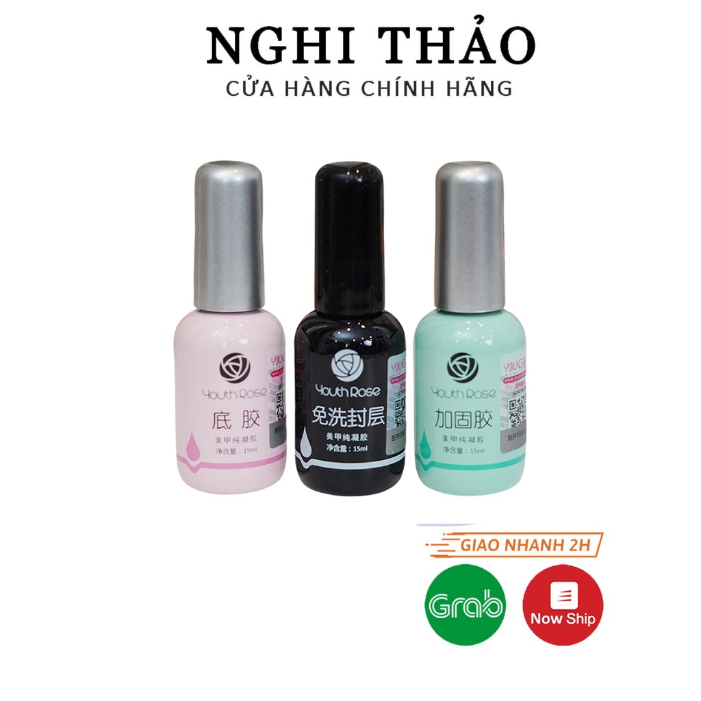 Sơn gel cứng móng hoa hồng 15ml