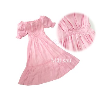 Đầm hở vai mẹ và bé