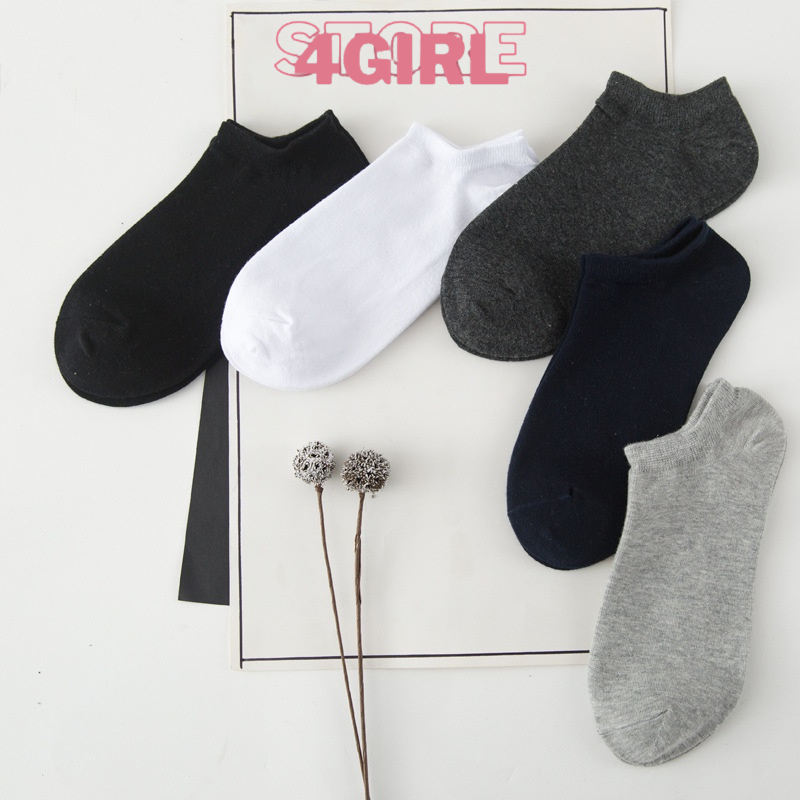Tất Vớ Trơn Cổ Ngắn Unisex Store4girls