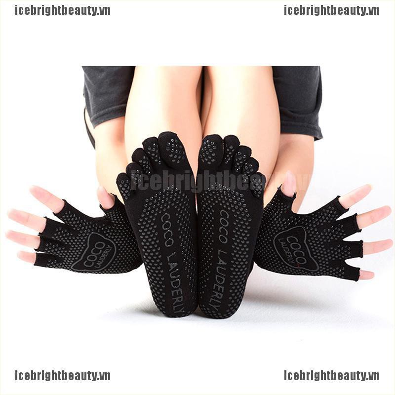 Vớ Cotton Nhiều Màu Chống Trượt Bảo Vệ Toàn Diện Dành Cho Nữ Tập Yoga Gym