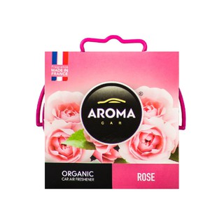 Sáp thơm khử mùi nội thất Ô Tô Aroma Car Organic 40g - Hương Rose hoa hồng - otocare247