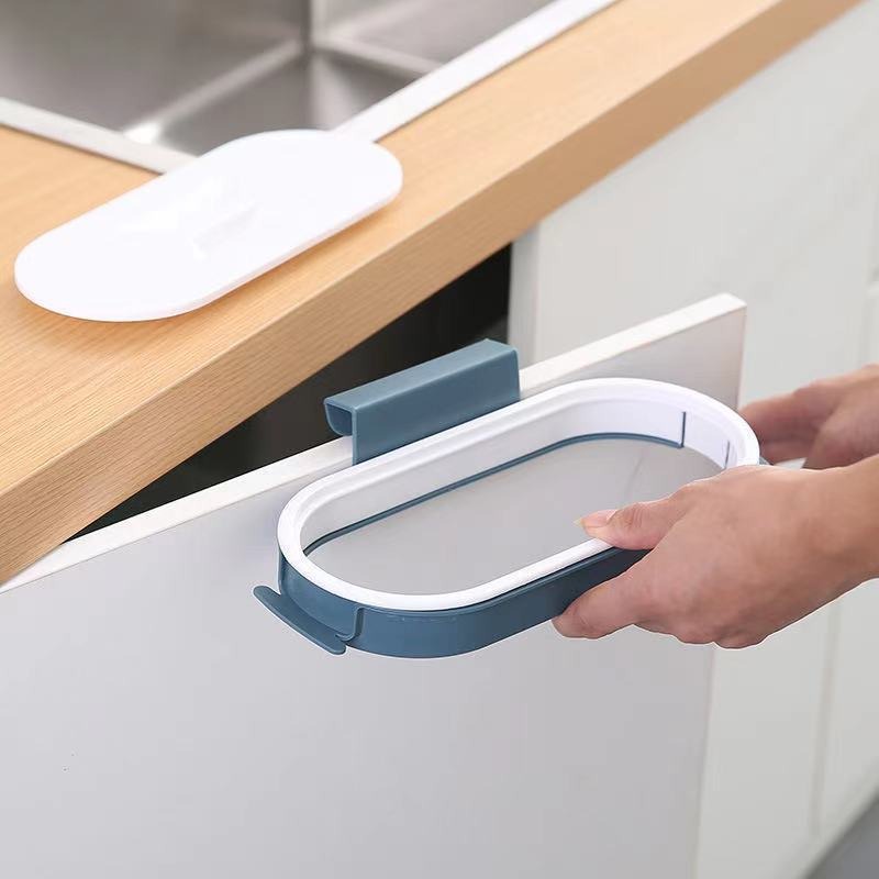 Giá treo túi rác bằng nhựa nhỏ gọn tiện lợi cho nhà bếp/ phòng tắm