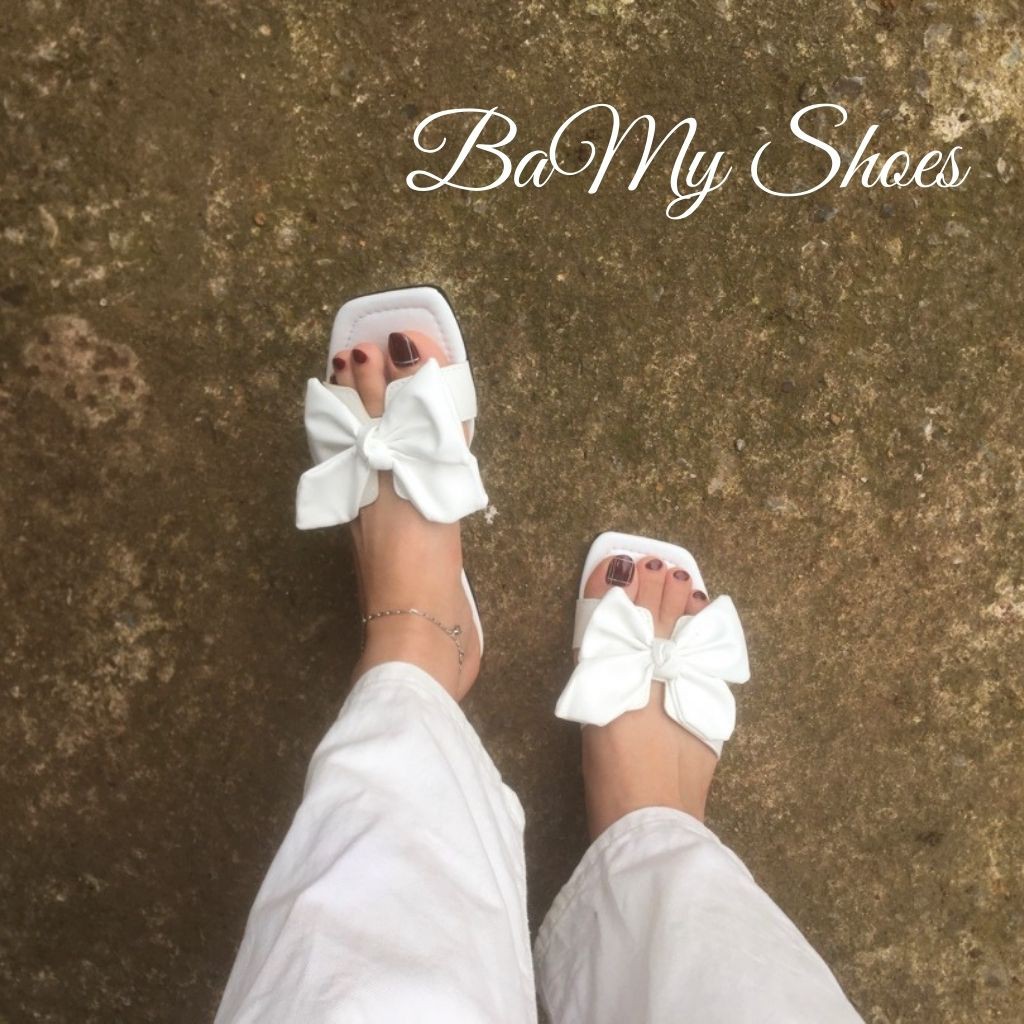 Dép Thời Trang Nữ Thắt Nơ Tiểu Thư phong cách tiểu thư đi biển, đi chơi - Bamy Shoes