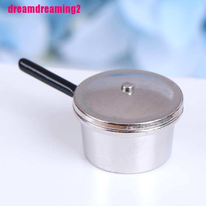 Bộ 4 Chậu Cây Kim Loại mini Trang Trí Nhà Búp Bê