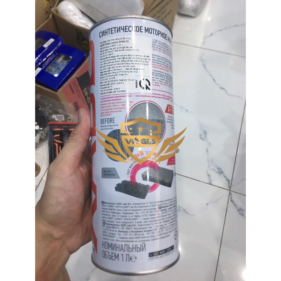 Nhớt Xe Tay Ga Xe Hơi XADO Luxury Drive Motor Oil 5W-30 - 5W-40 SYNTHETIC Công Nghệ Phủ Nano Động Cơ