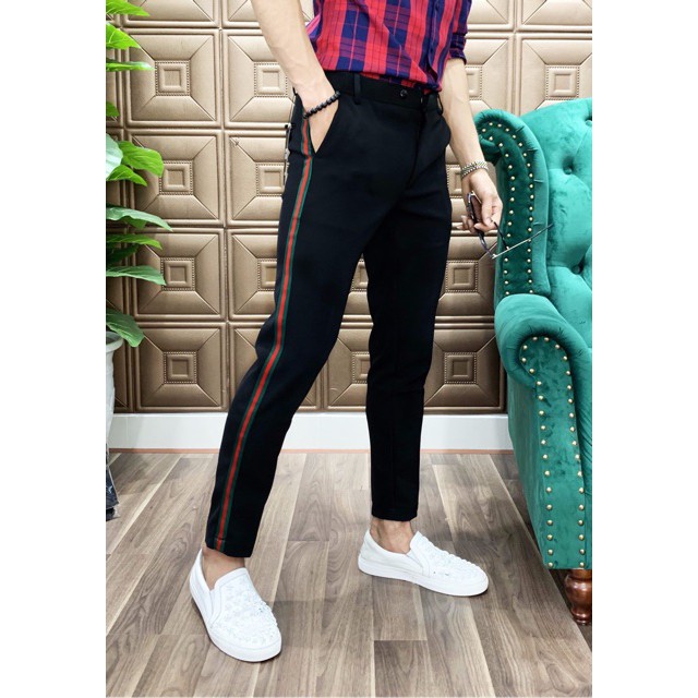 Quần Âu Nam Phối Họa Tiết BAT Store Chất Liệu Vải Co Giãn Logo Gắn Kimsa Trẻ Trung | BigBuy360 - bigbuy360.vn
