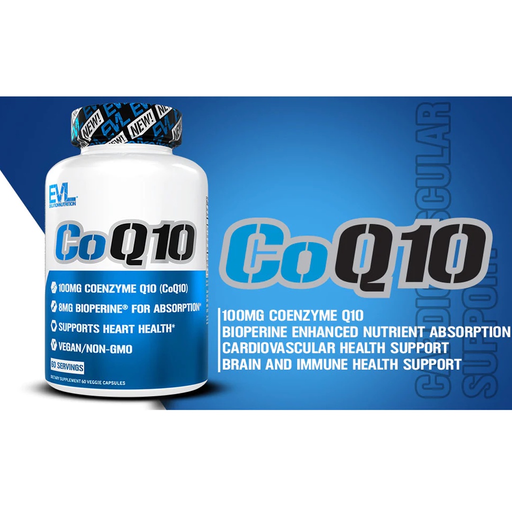 EVL COQ10 Viên Uống Bồi Bổ Sức Khỏe Tim Mạch, Giảm Cholesterol Trong Máu