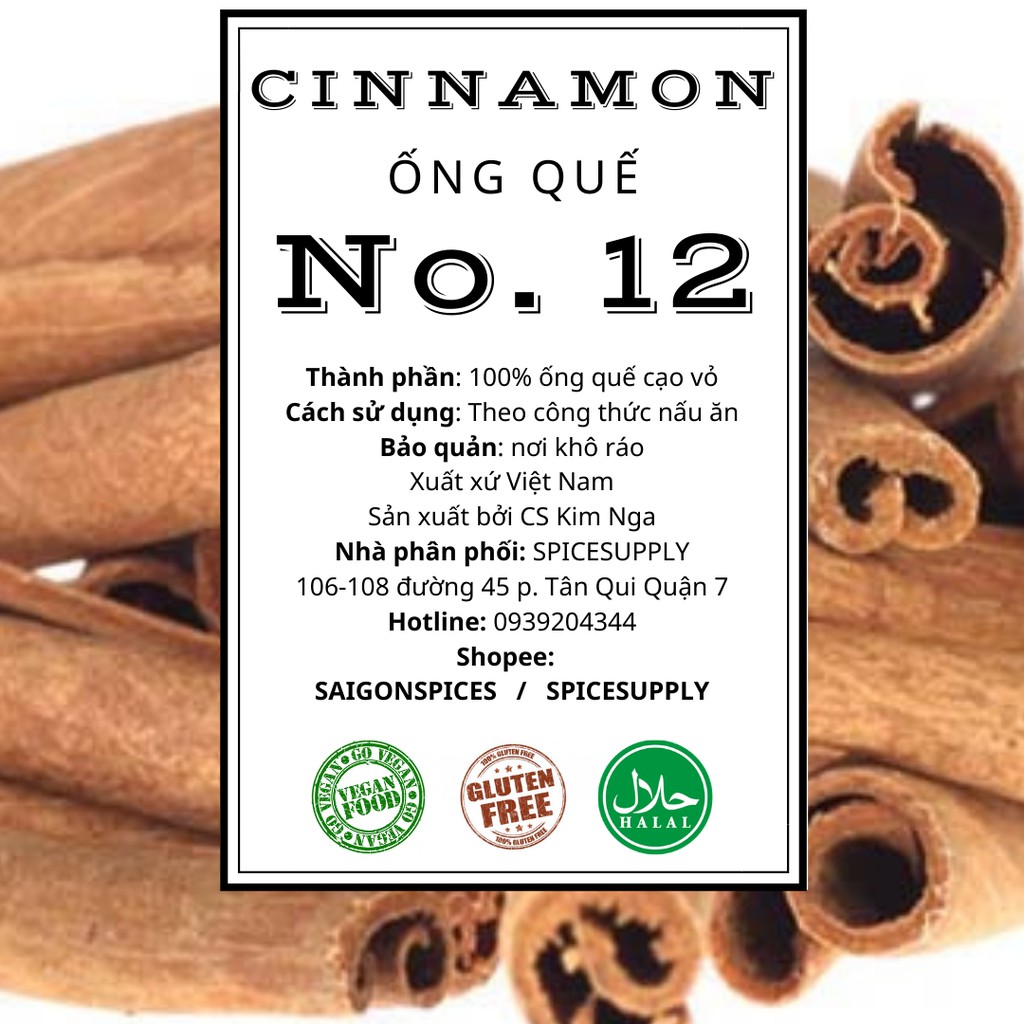  Cinnamon Sticks - Ống Quế Yên Bái Thanh Cạo Vỏ Ống Sáo