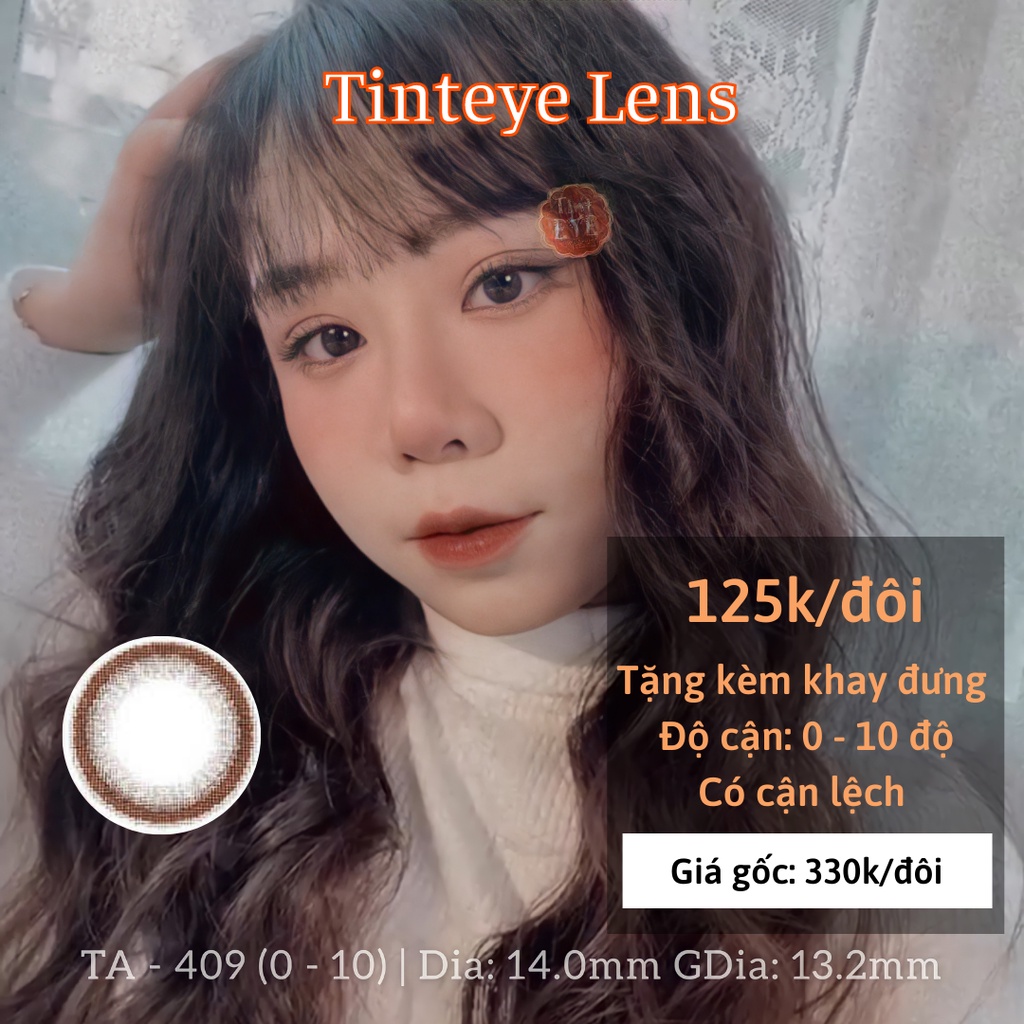 [OFF 50%: 125K/Đôi] 5 mẫu kính áp tròng tự nhiên Tinteye Lens 0 - 8 độ