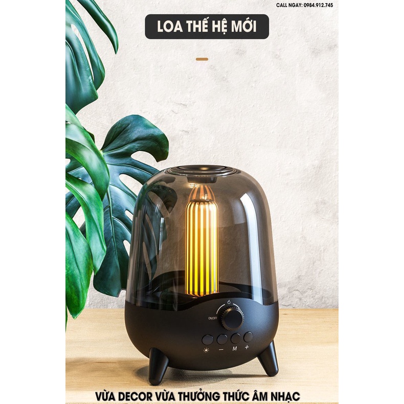 Loa Bluetooth Mini - Decor Bàn Làm Việc - Pin trâu - Bluetooth 5.0 - Chính Hãng