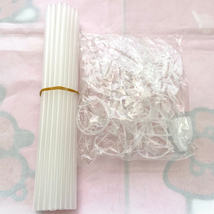 1 Que nhựa gài bóng trong suốt - Que bóng jumbo