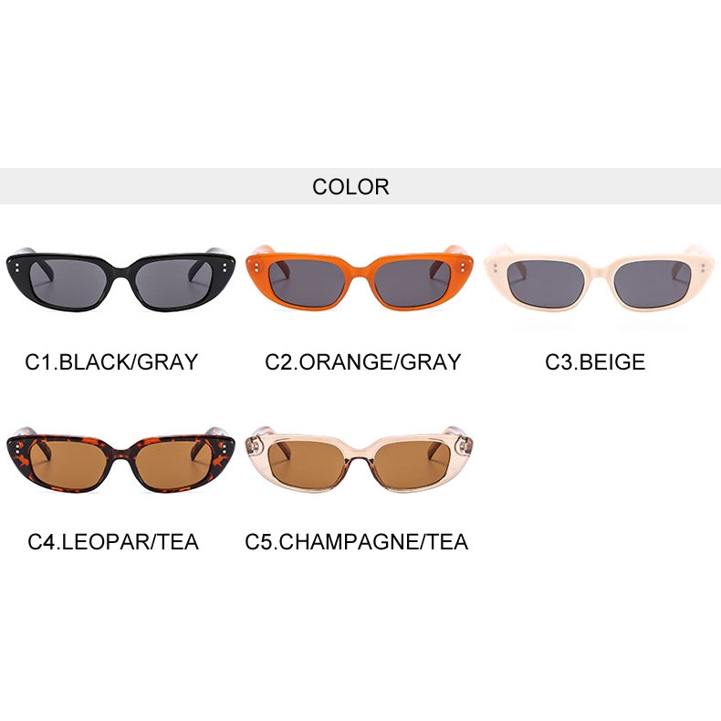 Kính Mát Mắt Mèo Nhiều Màu Trong Suốt Thời Trang Cho Nữ