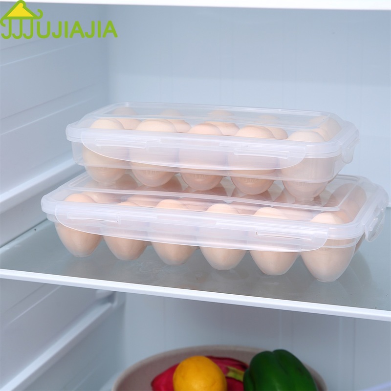 Hộp Đựng Trứng JUJIAJIA Bằng Nhựa Trong Suốt