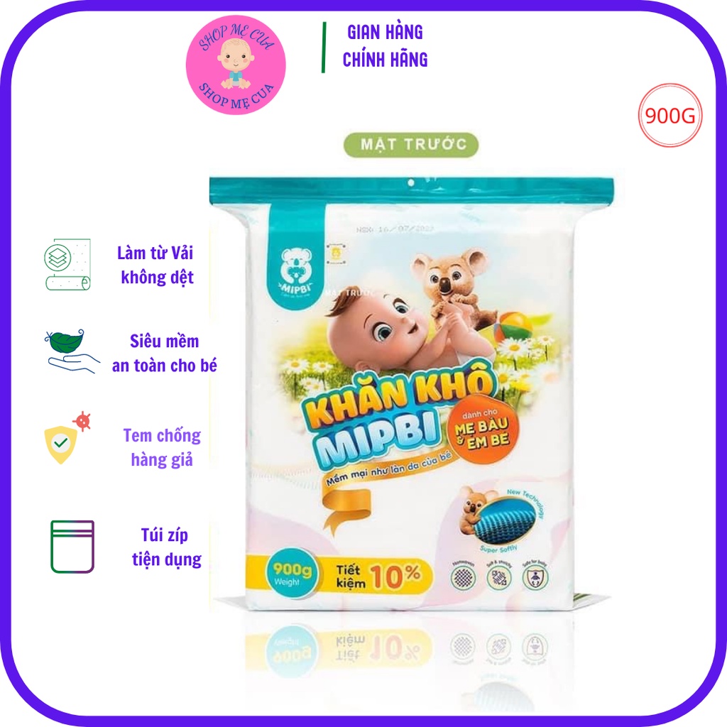 Khăn giấy khô đa năng Mipbi 900gr CÓ TEM CHỐNG HÀNG GIẢGiấy khô đa năng mipbi BỊCH TO TIẾT KIỆM