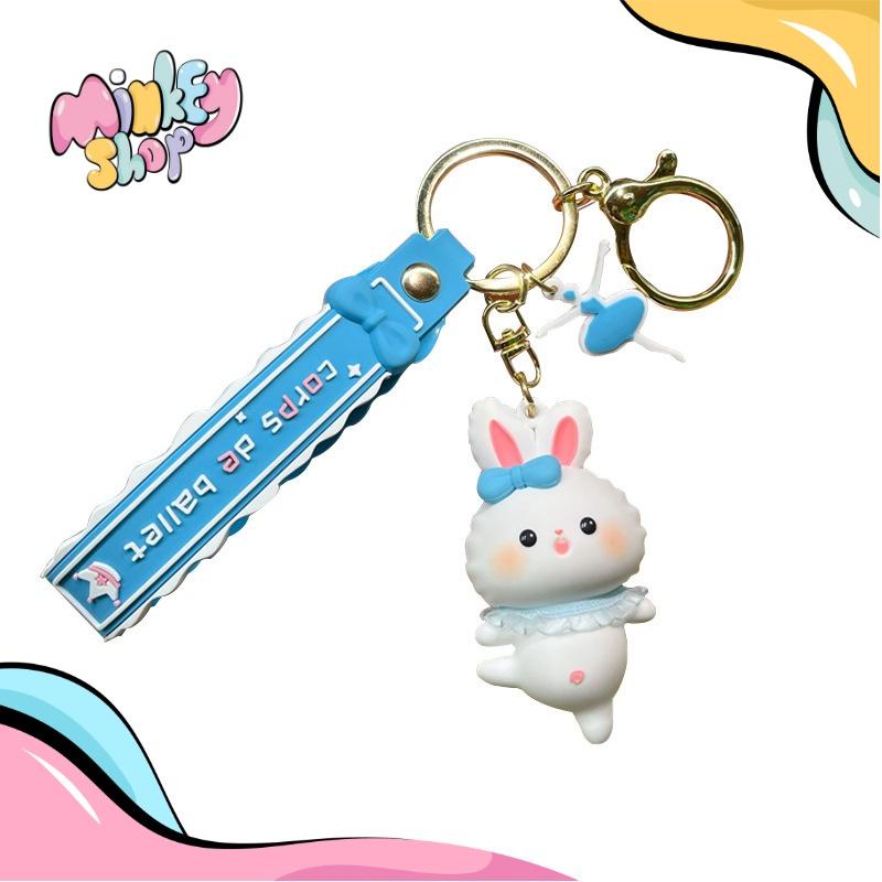 Móc Khóa Thú Nhảy Múa Cute Phụ Kiện Túi Xách Dễ Thương 02MKT - Minkey