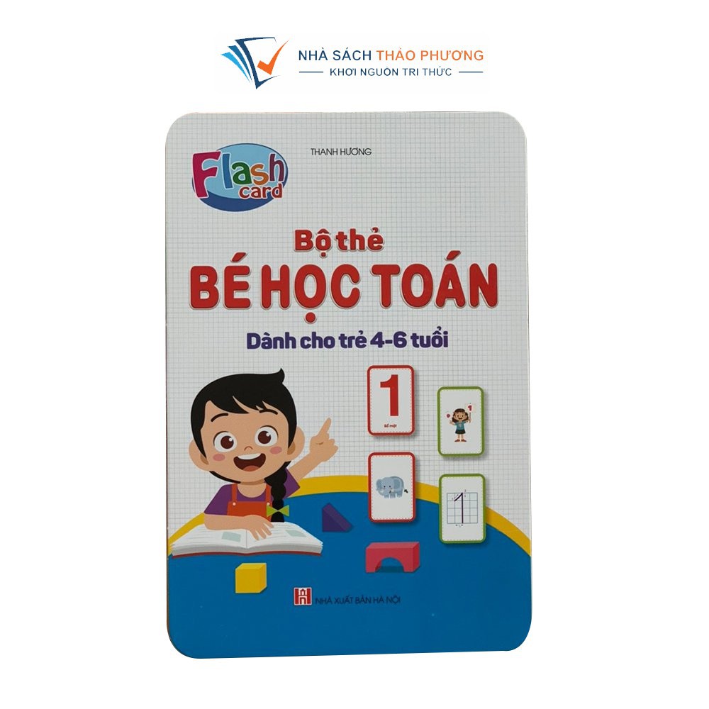 Sách - Toán tư duy, bé tập tô và Thẻ Flash card học toán