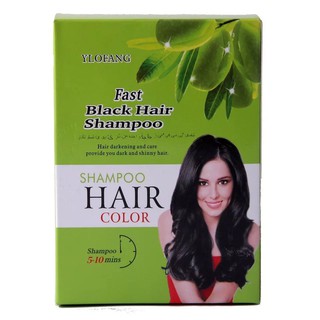 Dầu gội thảo dược Nhuộm đen tóc Ylofang Olive ( hộp 10 gói )