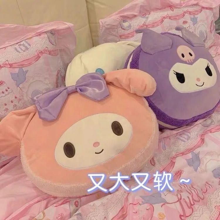 Bộ Gối Đệm Mềm Mại Điều Hòa Khí Mùa Hè Cỡ Lớn Mềm Mại Họa Tiết melody kuromi Nhật Bản