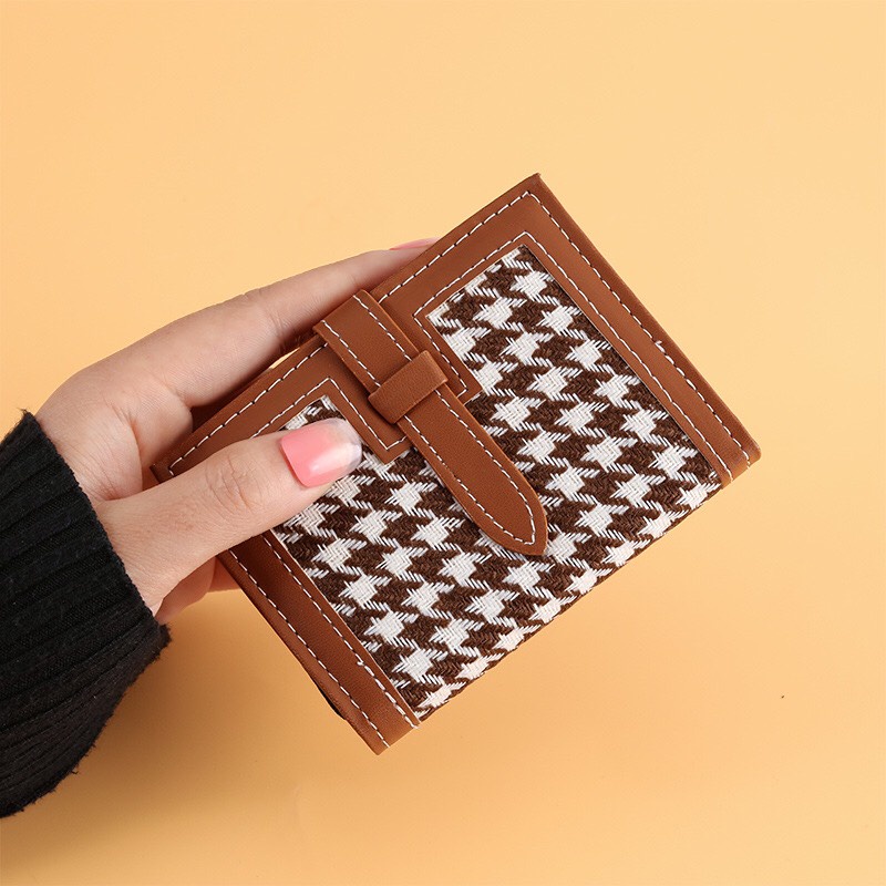 Ví nữ ngắn đẹp giá rẻ mini cầm tay thời trang 3 màu Lalava Store VD13