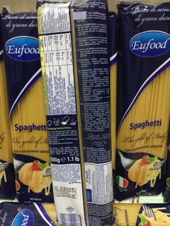 Mỳ Spaghetti Eufood 500gr