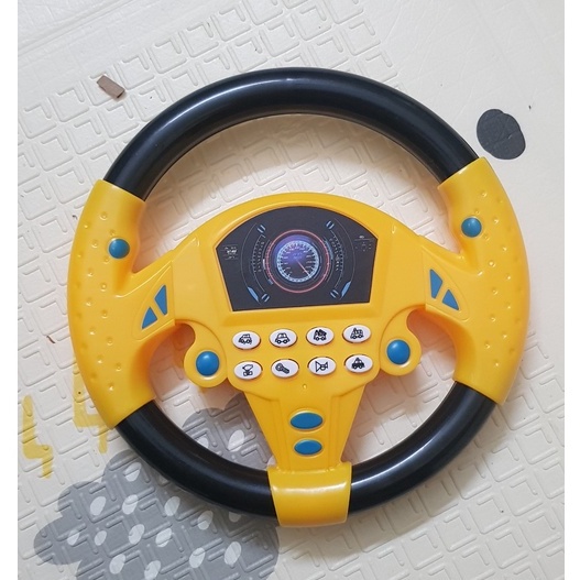 Đồ Chơi Vô lăng Xe Hơi Cho Bé xoay 360° 8 chế độ nhạc