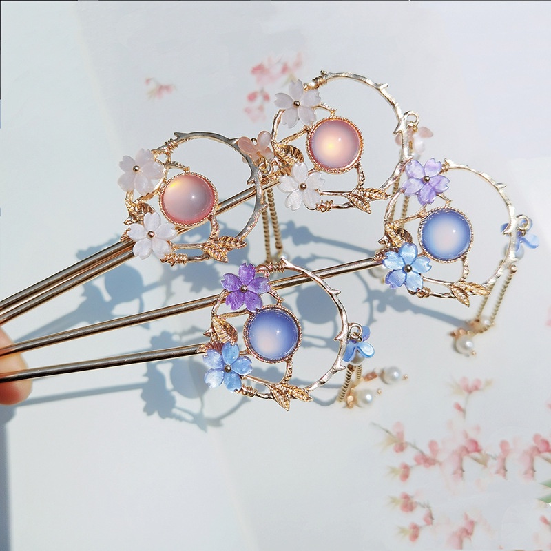 Kẹp Tóc Tua Rua Phong Cách Hanfu Cổ Điển Hợp Thời Trang