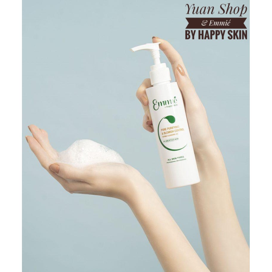 [Chính Hãng] Emmié by Happy Skin Gel Rửa Mặt Sạch Sâu Kiểm Soát Mụn Pore Purifying & Blemish Control Derma Cleansing | BigBuy360 - bigbuy360.vn