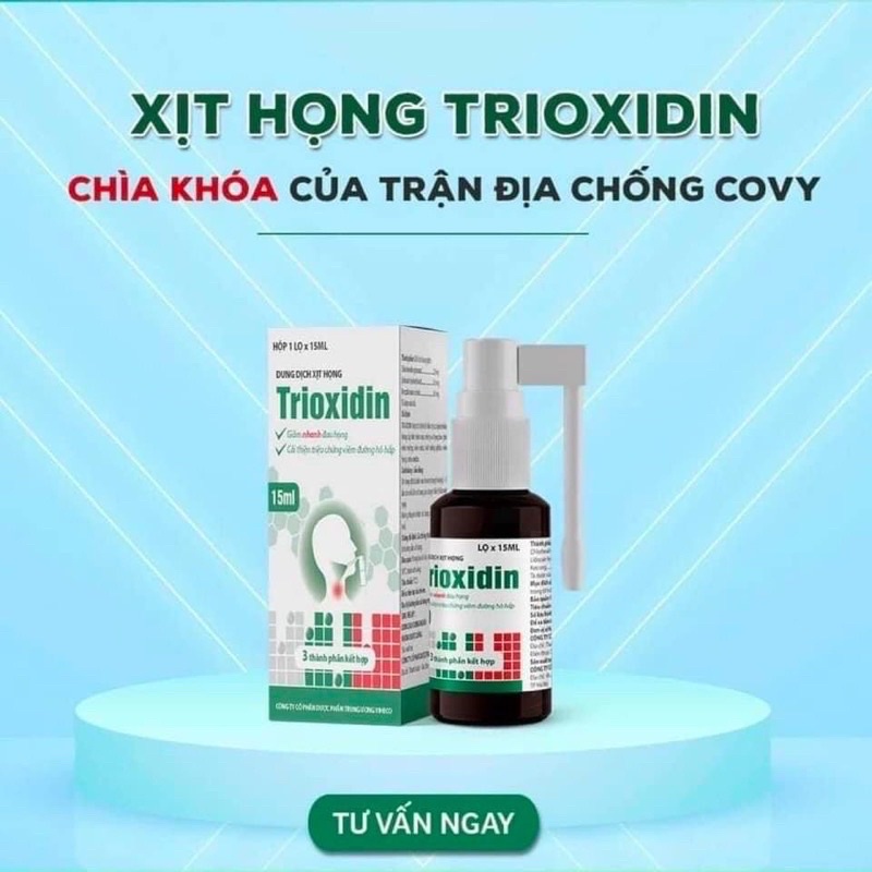 Xịt họng Trioxidin