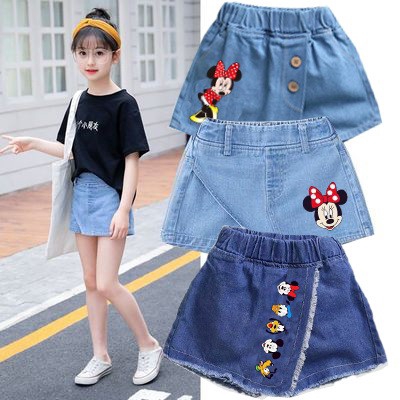 Quần Short Jean Giả Váy Cho Bé Gái Từ 2-8T