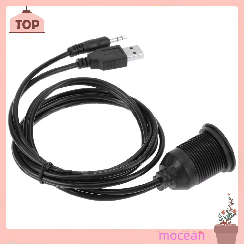 Dây Cáp Mở Rộng Usb 2.0 3.5mm M / F Aux Cho Xe Hơi